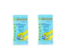 CN-Găng tay cao su gia dụng có lót lông cotton hiệu Paloma Size L (9 - 9½ )